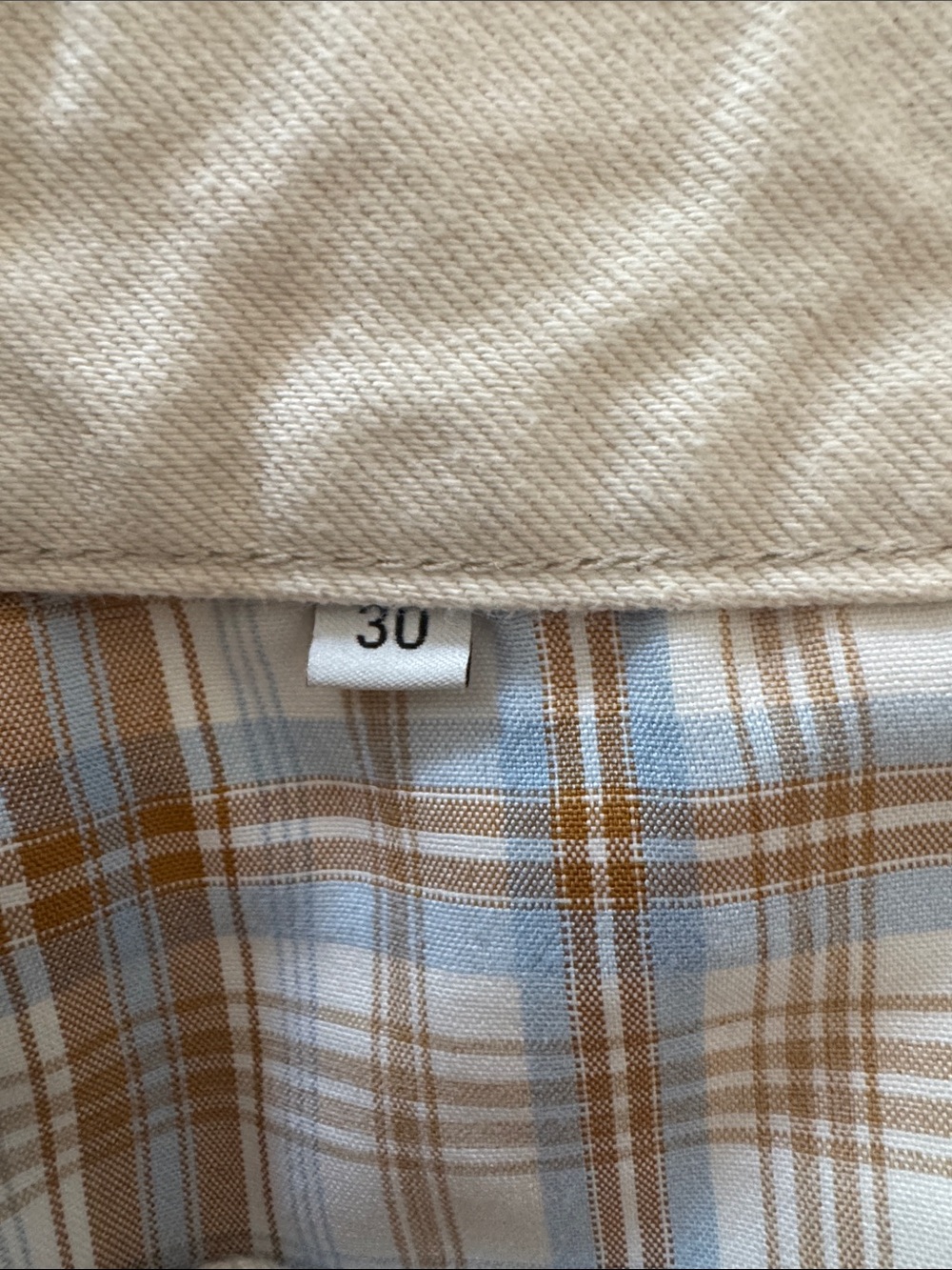 Maljie Only God Knows Your Journey Khaki Jeans size 30 - Picture 4 of 6